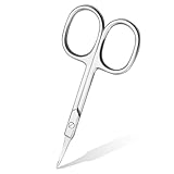 Nagelhautschere Extra Fein Scharfe Hautschere, Edelstahl Hautschere Mit Gebogener...