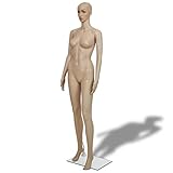 vidaXL Schaufensterpuppe 175cm Mannequin Frau Weiblich Puppe Schaufensterfigur