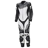 Held Slade II 1-Teiler Damen Motorrad Lederkombi (Black/White,42)