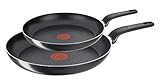 Tefal Simple Cook Pfannenset 2-teilig, 24 + 28 cm Pfanne, Antihaft Bratpfannen mit...