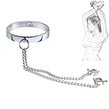 CHWNB SM Nippelklemmen Brustwarzen Sex mit Halsband Metall Nippelklammern HalsbäNder...
