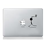 Mann mit Axt Apple Aufkleber MacBook Laptop Aufkleber Kunst Grafik Vinyl lustiges Wandbild