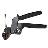 Kabelbinderpistole, Kabelbinderzange aus schwarzem Metall Kabelbinder-Spannwerkzeug 65...