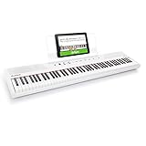 Alesis Recital White - 88-Tasten Einsteiger Digital Piano / E Keyboard mit halbgewichteten...