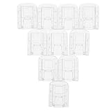 BELLIFFY 10 Stück Acryl-schloss-überfalle-schnallen, Transparentes Schloss,...