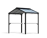 CANOPIA by Palram Gartenpavillon Austin 4 m² (schwarz) Rahmen aus Aluminium, Platten aus...