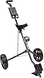 ROLTIN Golf Cart Golf Push Cart Golf Push Carts Golf Trolley Cart Eisen Schwarz...