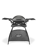 Weber Q2400 Elektrogrill, 55 x 39 cm, mit Standfuss & ausklappbaren Seitentischen,...