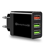 USB ladegerät USB netzteil USB stecker schnellladegerät Adapter,3Ports USB ladegerät...