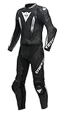 Dainese Laguna SECA 5 2-Teiler Perforierte Motorrad Lederkombi (Black/White,50)