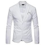 Jacke Herren Slim Fit Revers Einreiher Anzüge Herren Business Work Moderner Urban Style...