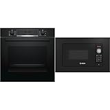 Bosch HBA533BB1 Serie 4 Einbau-Backofen, 60 x 60 cm, EcoClean Direct Reinigungshilfe &...