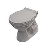 Belvit Stand WC Manhattan Grau Abgang Boden mit Softclose-Deckel