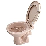 Belvit Stand WC Bahama Beige Abgang Wand mit Softclose-Deckel