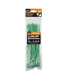 OISE ART STORE Trade Shop - Set 40 Stück Kabelbinder grün aus Kunststoff Nylon 3,6 x 200...