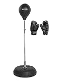 SPORTINATOR Punchingball Boxstand Standbox-Trainer 3er-Set inkl. Boxbirne & Boxhandschuhen...