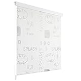 vidaXL Duschrollo 140x240cm Splash-Design Duschvorhang Rollo Badewannenvorhang