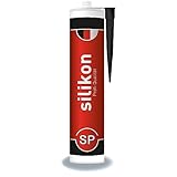 Sanitär-Silikon 310 ml Kartusche schwarz, Fugendichtmasse für Bad, Dusche, Küche,...