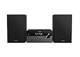 Philips M4505/12 Mini Stereoanlage mit Bluetooth (DAB+/UKW Radio, USB, CD, MP3-CD, 60 W,...