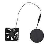 Emoshayoga Solar-Abluftventilator, Kleiner Solarpanel-Ventilator für Energiesparendes,...