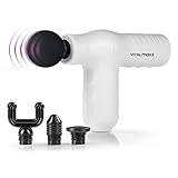 VITALmaxx Mini Massage Gun Smart Grip | Massagepistole mit 4 Aufsätzen für...