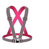 Pmnzdy Warnweste mit 30mm Breit Reflektorstreifen Reflective Vest Reflektorweste Tag Nacht...