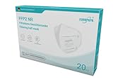 EUROPAPA® 40xFFP2 Weiss Masken Atemschutzmaske 5-Lagen Staubschutzmasken hygienisch...