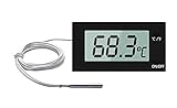 Hotloop Ofenthermometer Digital mit Sonde Grill Fleischthermometer bis 300°C,...