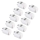 revolt Thermostat-Ventil: 10er-Set Programmierbare Universal-Heizkörper-Thermostate,...