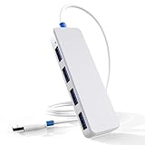 Usb Mehrfachstecker, Yizhet 4 Port USB 3.0 Hub USB Verteiler, SuperSpeed 5Gbps Datenhub,...