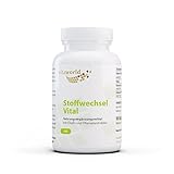 Vita World Stoffwechsel Vital 90 Kapseln, Mit Cholin, Bitterstoff EGCG, Guarana und...