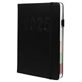 DIKACA 2025 A5 Hardcover Planer Monats Und Wochenplaner Organizer Für Büro Und Schule...