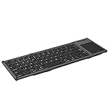 Hduacuge Faltbare Touchpad-Tastatur, Kabellos, Faltbar, Bluetooth, 78 Tasten,...