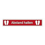 stempel-fabrik – Bodenaufkleber 'Abstand halten' – Abstandsaufkleber für den...