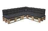 POKAR Palettenkissen Palletenauflagen Palettenpolster Palettensofa Palettenmöbel 8er Set:...