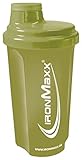 IronMaxx Eiweiß Shaker - Navy Green 700ml | Proteinshaker mit Drehverschluss, Sieb &...