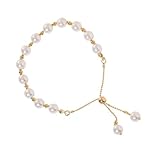 Trufolxiaz Trendy Stretch Pearls Armband Delikates Elastikschnur Pull Out Handchain...