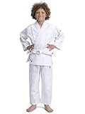 IPPONGEAR Unisex Jugend Beginners 2 Kinder Judoanzug, Weiß, 140 EU