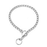 Momeski Metall Hundehalsband Hundekette Halsbänder Stahl Hundehalskette Schlupfhalsband...