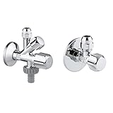 GROHE Original WAS - Kombi-Eckventil, chrom, 22035000 & Eckventil, chrom, 22029000