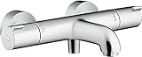 hansgrohe Ecostat - Wannenthermostat Aufputz, Wannenarmatur mit Sicherheitssperre...