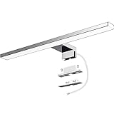 Azhien LED Spiegelleuchte Badezimmer 10W 820LM 40cm Neutralweiß 4000K,3in1 Montage IP44...