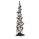Weduspaty Garten Obelisk 1,6 m Metallpflanze für Gartenschlangen für Kletteranlagen mit...