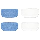 sandoo Steam Mop Pads, 4 Pack Haushalt waschbar Pads für SC1050 Steam Mop, Ersatz...