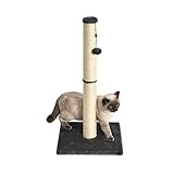 Amazon Basics Mittelgroßer Katzen-Kratzbaum, 40.01 x 40.01 x 80.01 cm, Grau