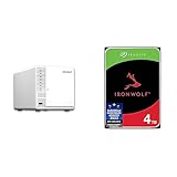 Qnap TS-364-4G NAS System 3-Bay White & Seagate IronWolf 4 TB interne Festplatte, NAS HDD,...