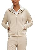 Comma CI Damen Jacke Langarm Sweatjacke, 8212 beige, 42