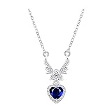 Blaues Kristall-Halsketten-Set für Damen, All-Retro-Pulloverkette, europäische und...