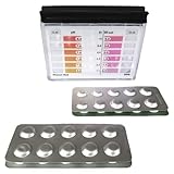 Wiesel Kompakt Wassertester für Chlor und pH Wert mit 40 rapid Reagenztabletten je 20 x...