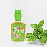 Olivenöl mit Basilikum – Natives Olivenöl extra mit frischem Basilikum, 100 ml –...